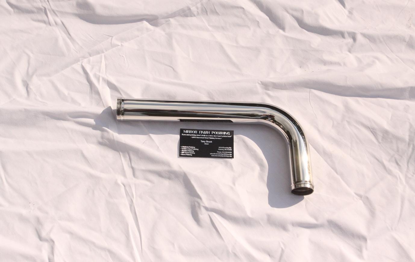 Toyota Supra Coolant Pipe AFTER Chrome - Like Metal Polishing and Buffing Services