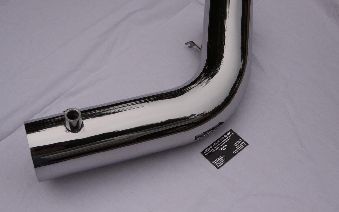 Ford Mustang Cobra V8 Intake Pipe AFTER Chrome - Like Metal Polishing and Buffing Services