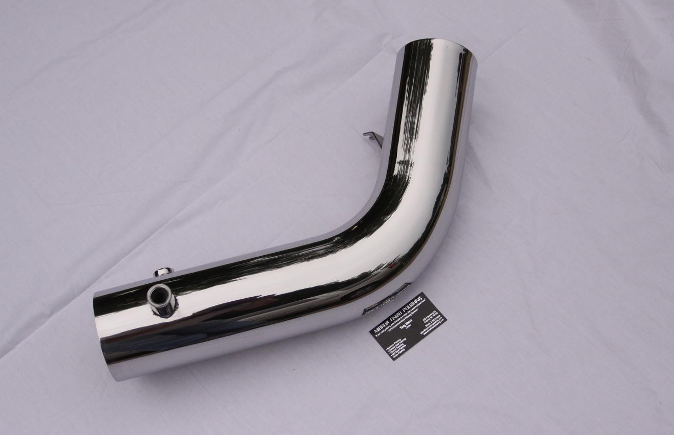 Ford Mustang Cobra V8 Intake Pipe AFTER Chrome - Like Metal Polishing and Buffing Services