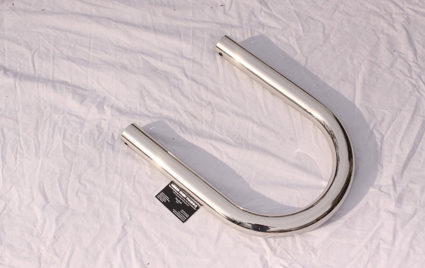 Ford Shelby Cobra V8 Roll Bar Pipe AFTER Chrome - Like Metal Polishing and Buffing Services