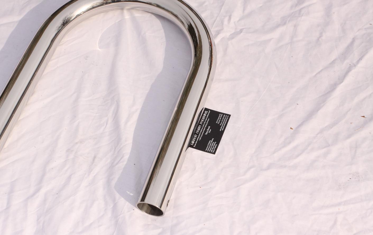 Ford Shelby Cobra V8 Roll Bar Pipe AFTER Chrome - Like Metal Polishing and Buffing Services