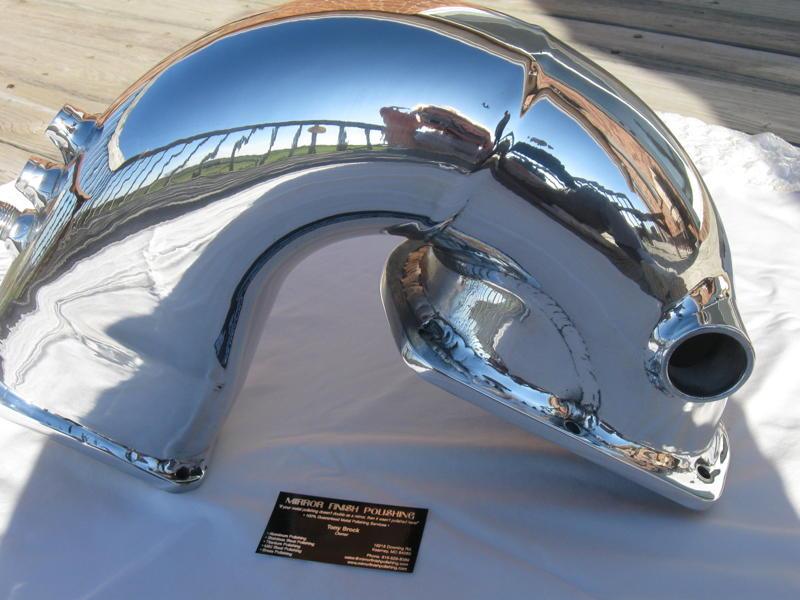 Ford Mustang V8 Intake Pipe AFTER Chrome - Like Metal Polishing and Buffing Services