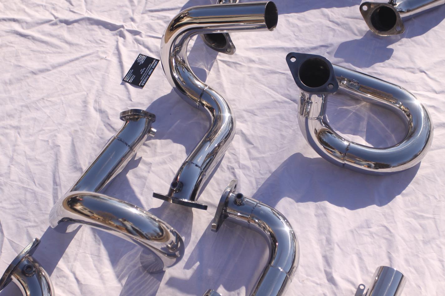 Chevy 565 1927 Roadster V8 Header Pipes AFTER Chrome - Like Metal Polishing and Buffing Services