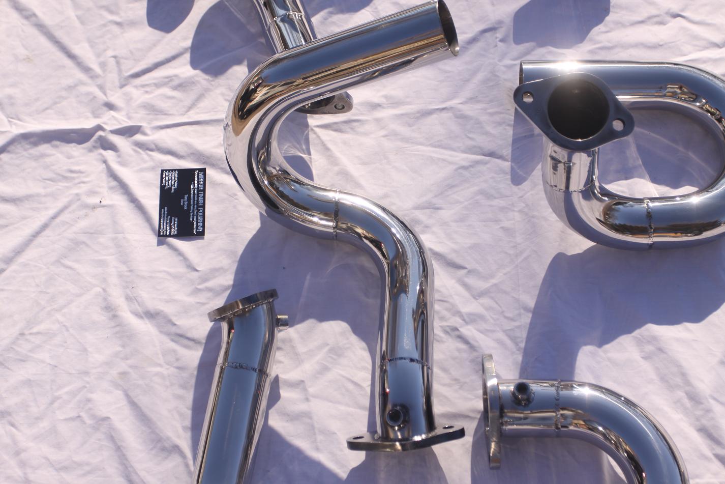Chevy 565 1927 Roadster V8 Header Pipes AFTER Chrome - Like Metal Polishing and Buffing Services