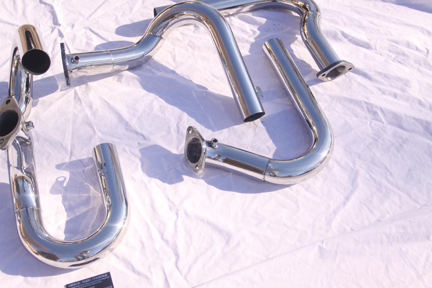 Chevy 565 1927 Roadster V8 Header Pipes AFTER Chrome - Like Metal Polishing and Buffing Services