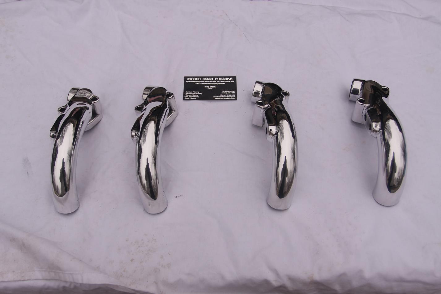 Titan Motorsports Toyota Supra Water Neck Pipe AFTER Chrome - Like Custom Metal Polishing and Buffing Services