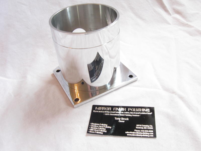 Mass Air Meter Pipe AFTER Chrome - Like Custom Metal Polishing and Buffing Services
