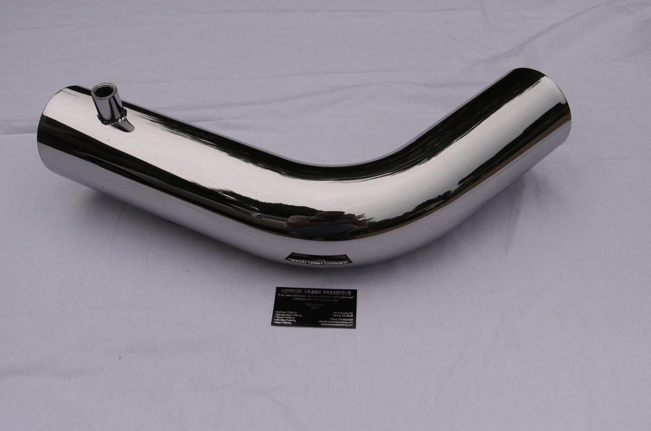 Ford Mustang Cobra V8 Intake Pipe AFTER Chrome - Like Metal Polishing and Buffing Services
