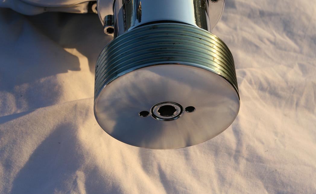 Chrome-Like Polished Pulley Part