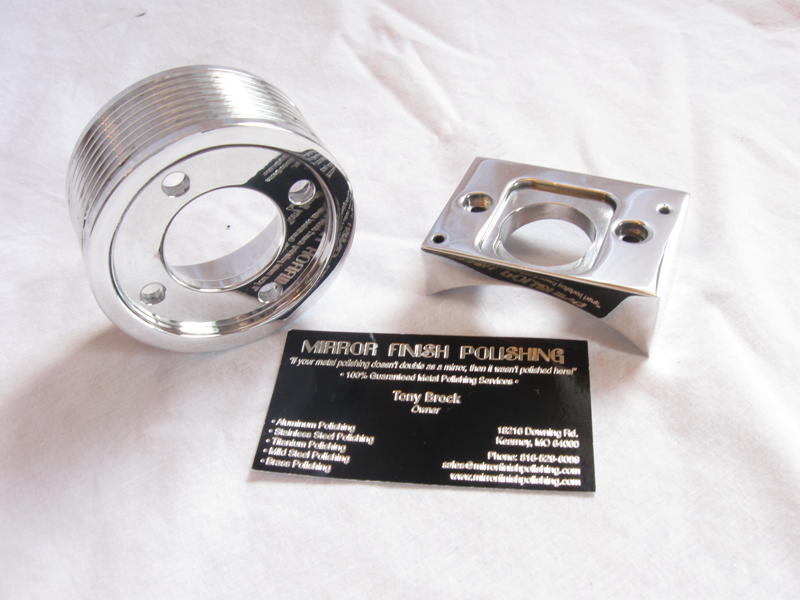 Racing Pulley AFTER Chrome - Like Metal Polishing and Buffing Services
