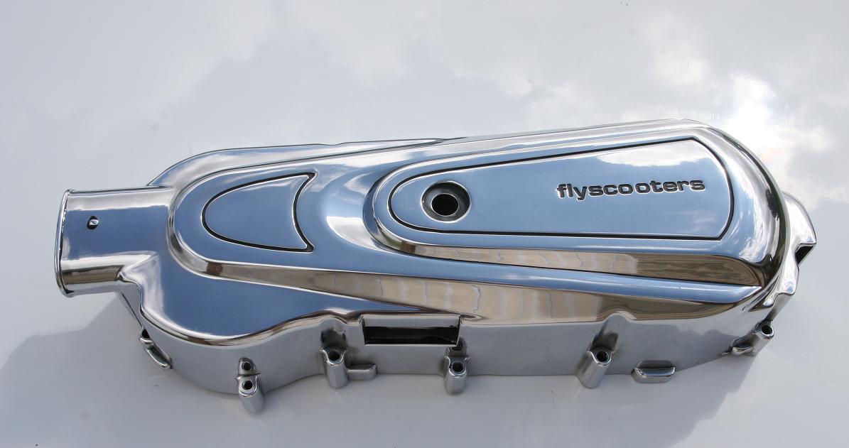 Scooter Metal Cover After Metal Polishing