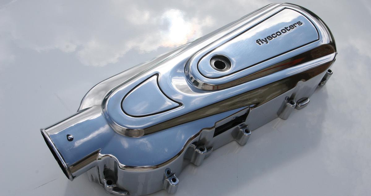 Scooter Metal Cover After Metal Polishing