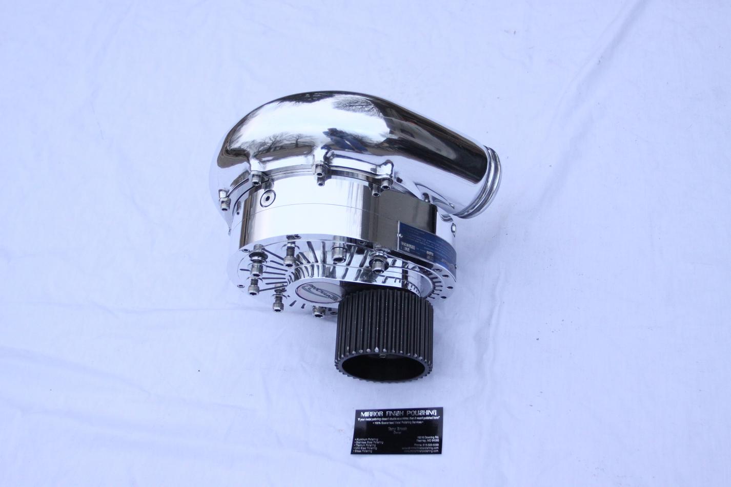 Ford Mustang Cobra ATI Procharger AFTER Chrome - Like Metal Polishing and Buffing Services