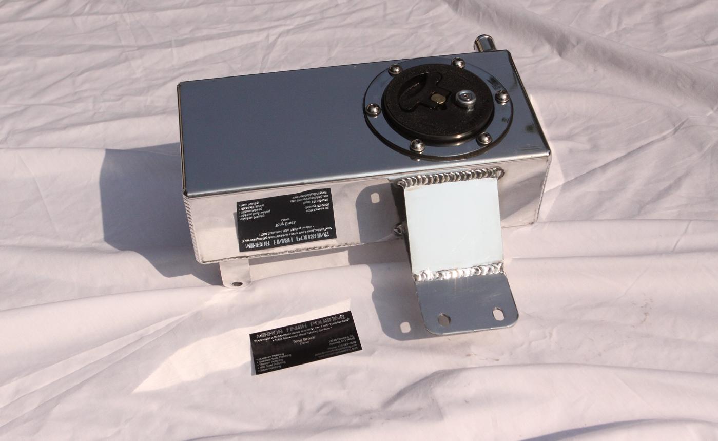 Ford Mustang Aluminum Reservoir Tank AFTER Chrome - Like Metal Polishing Services