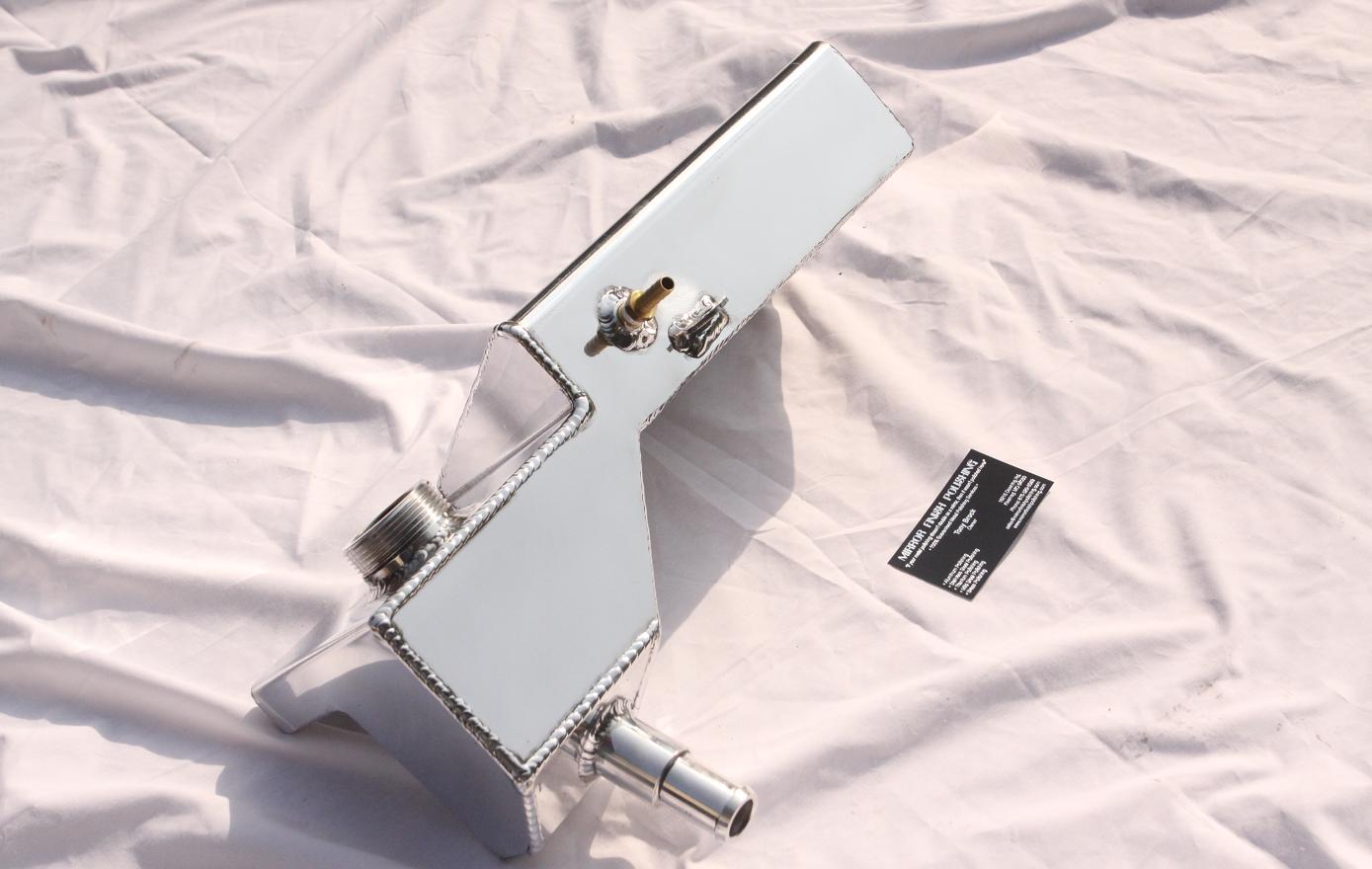 Ford Mustang Aluminum Reservoir Tank AFTER Chrome - Like Metal Polishing Services