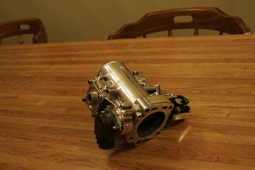 Toyota Supra Throttle Body AFTER Chrome-Like Metal Polishing Service