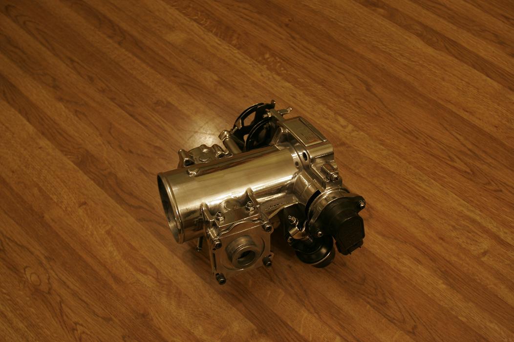 Toyota Supra Throttle Body AFTER Chrome-Like Metal Polishing Service