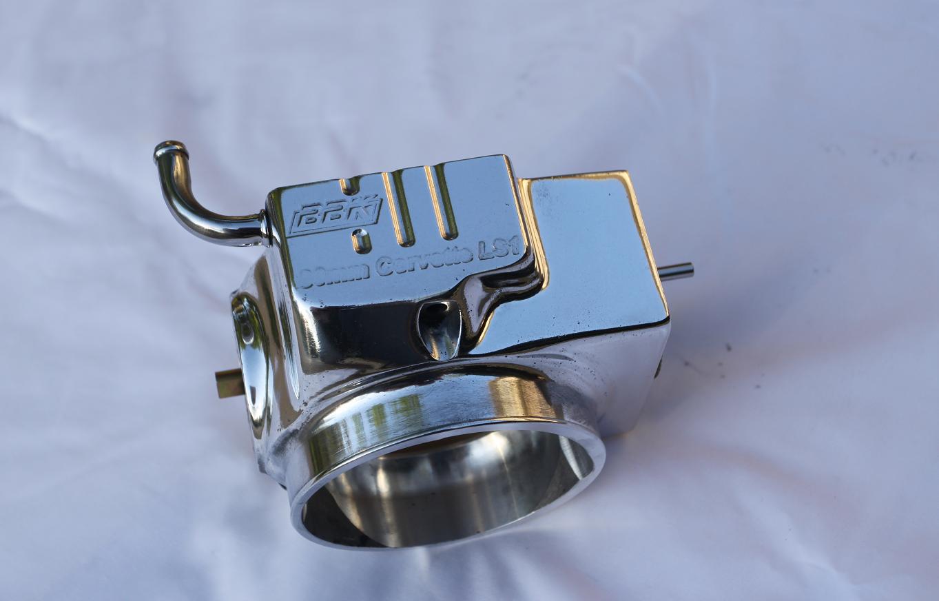 Chevy Corvette V8 Throttle Body AFTER Chrome - Like Metal Polishing Services