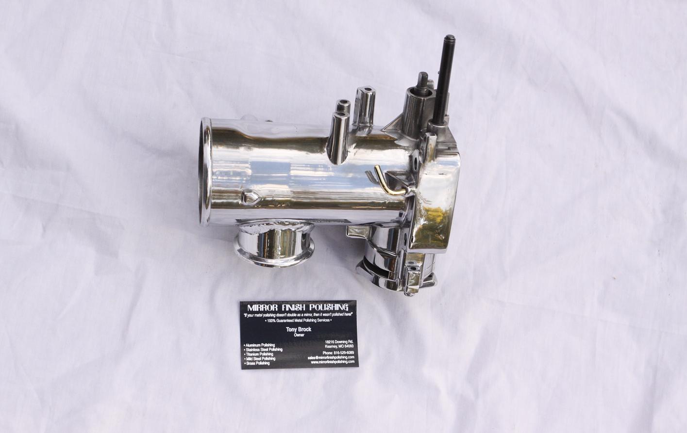 Toyota Supra Throttle Body AFTER Chrome - Like Metal Polishing and Buffing Services