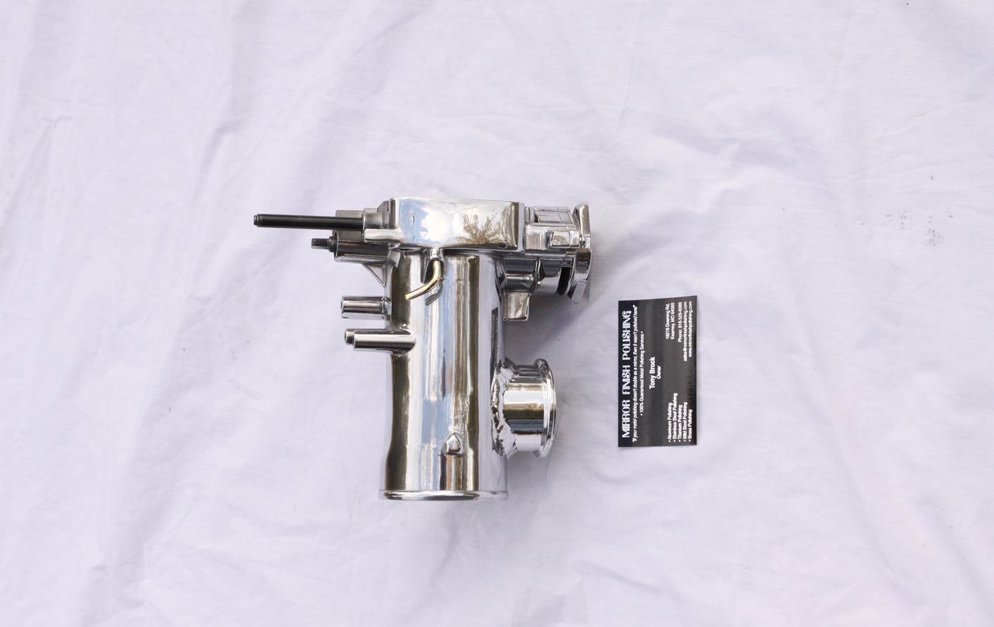 Toyota Supra Throttle Body AFTER Chrome - Like Metal Polishing and Buffing Services