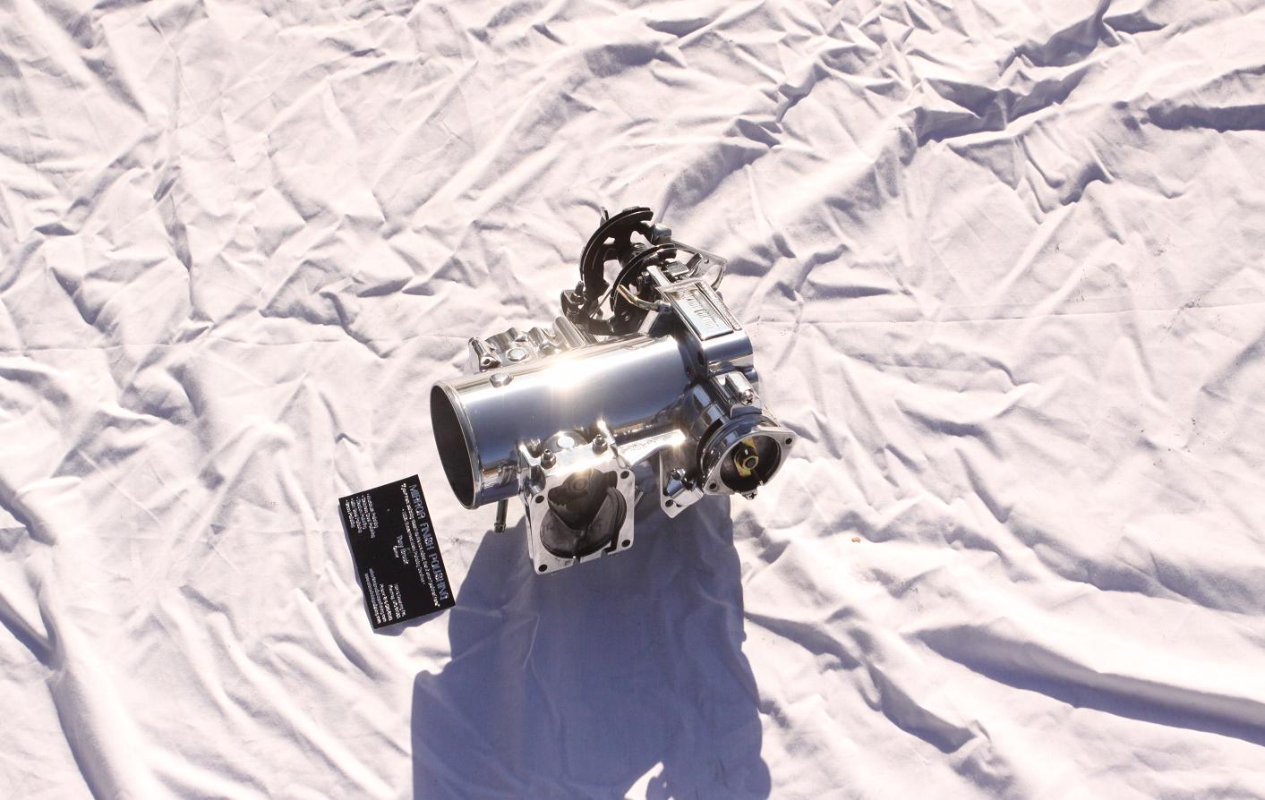 Toyota Supra Throttle Body AFTER Chrome - Like Aluminum Metal Polishing and Buffing Services