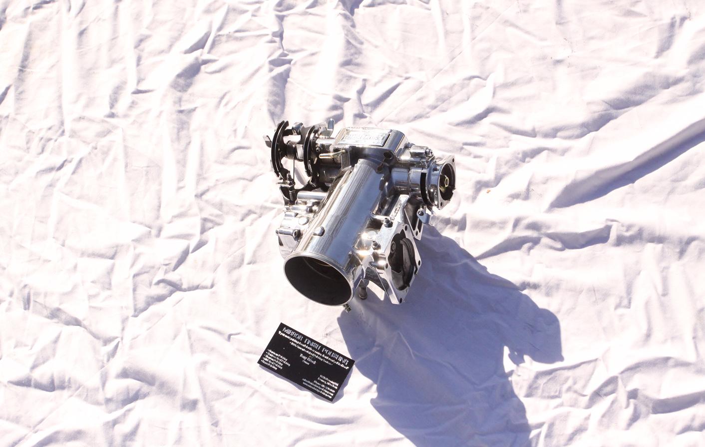 Toyota Supra Throttle Body AFTER Chrome - Like Aluminum Metal Polishing and Buffing Services