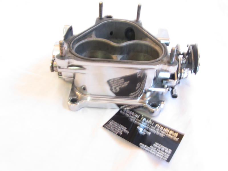 Mazda RX7 Throttle Body AFTER Chrome - Like Aluminum Metal Polishing and Buffing Services