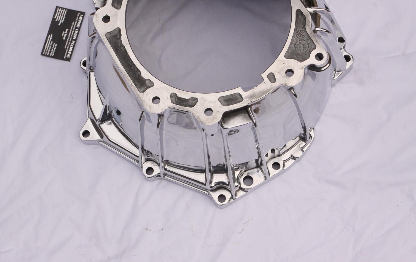 4L60E Transmission Bell Housing AFTER Chrome - Like Metal Polishing and Buffing Services