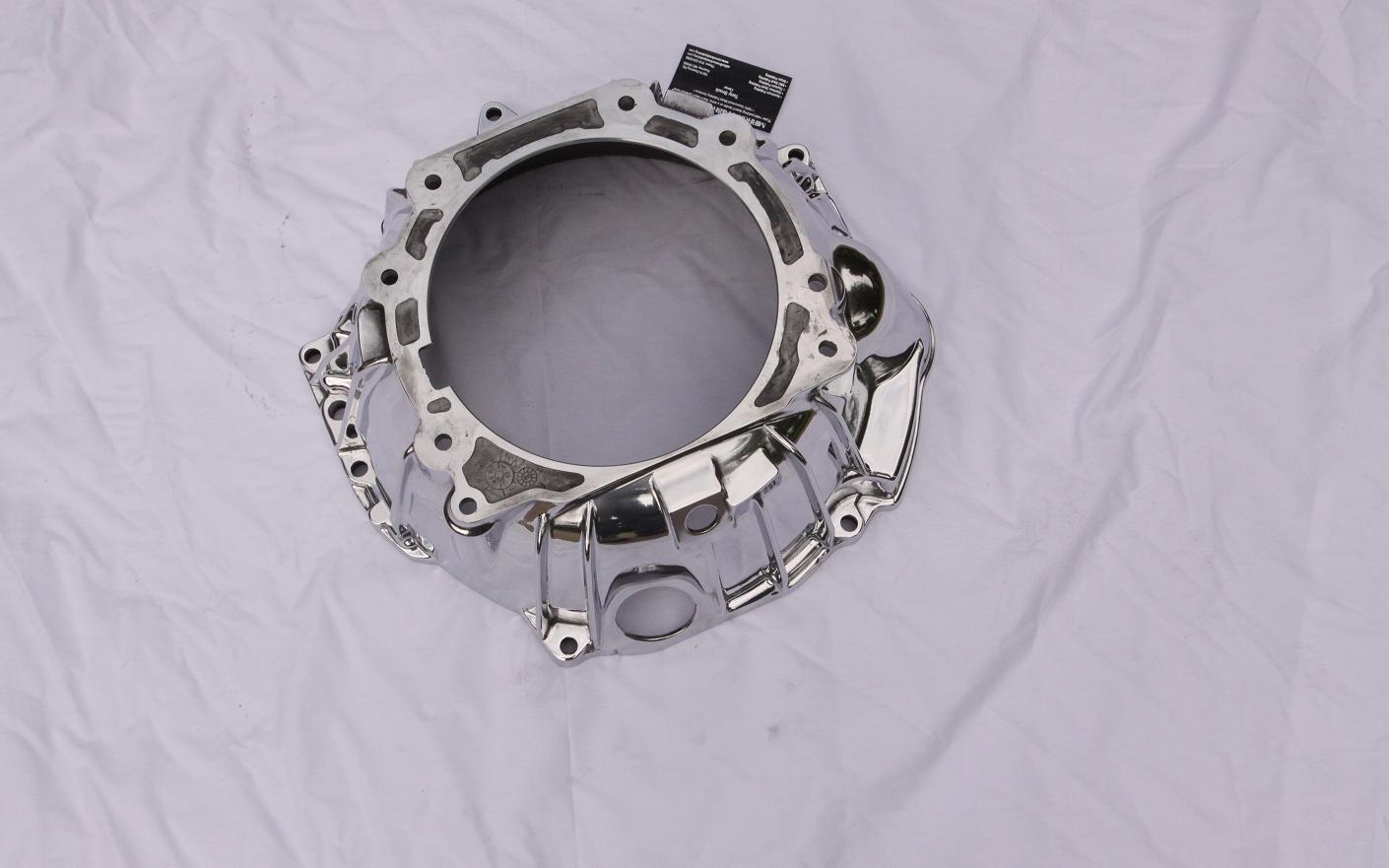 4L60E Transmission Bell Housing AFTER Chrome - Like Metal Polishing and Buffing Services