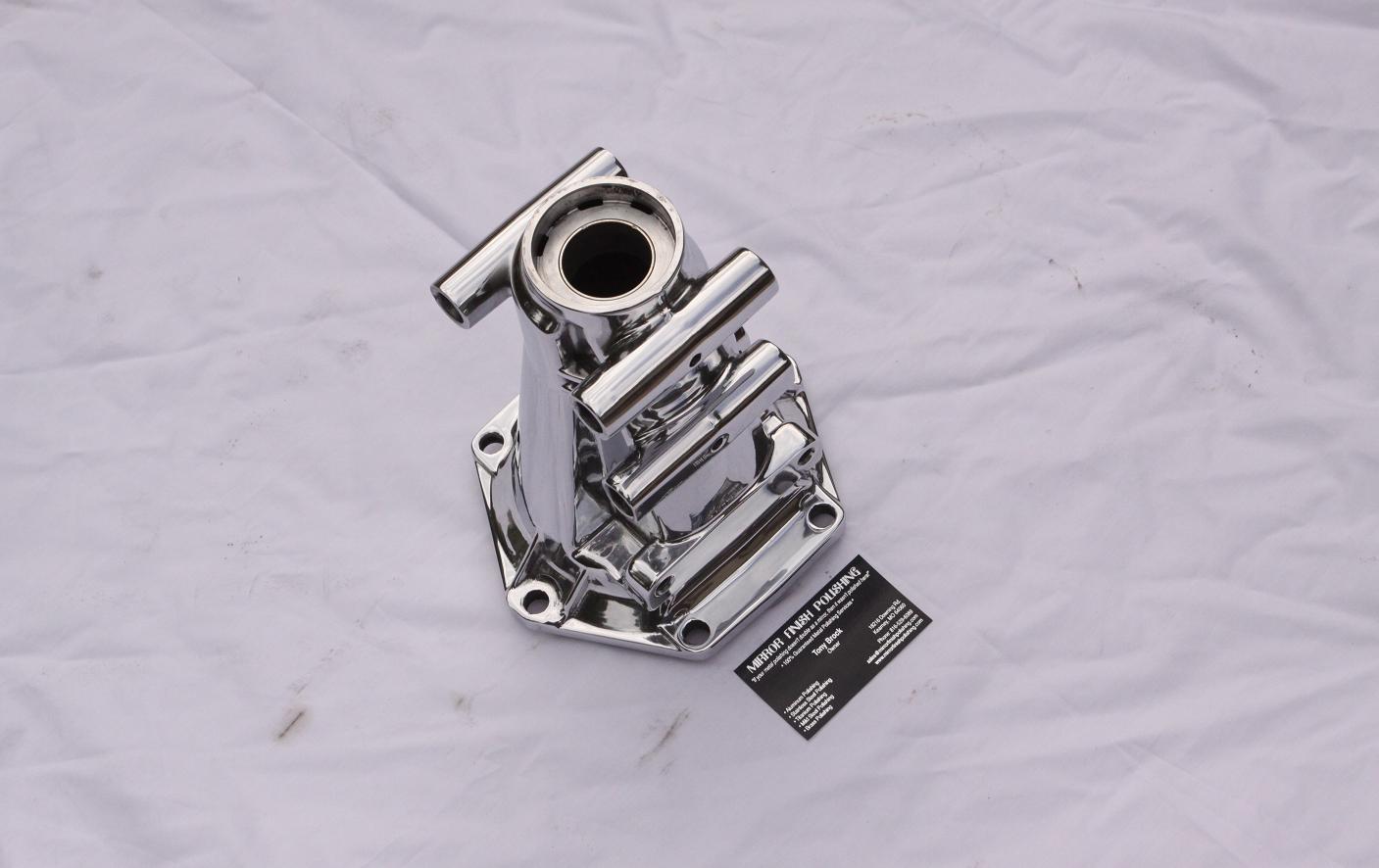 4L60E Transmission Tailshaft Housing AFTER Chrome - Like Metal Polishing and Buffing Services