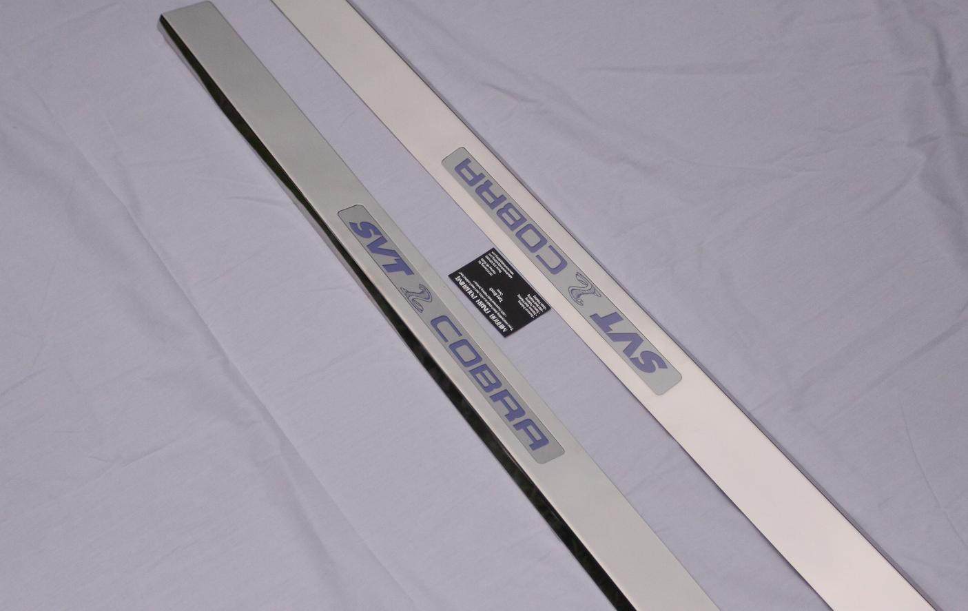 2004 Mustang Cobra Door Seal Trim AFTER Chrome - Like Metal Polishing and Buffing Services