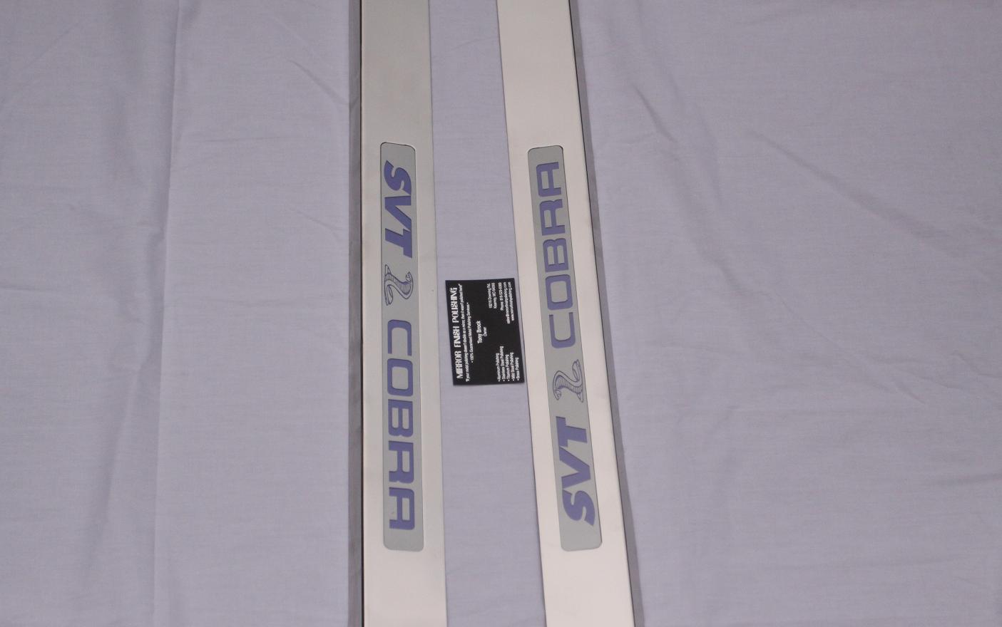 2004 Mustang Cobra Door Seal Trim AFTER Chrome - Like Metal Polishing and Buffing Services