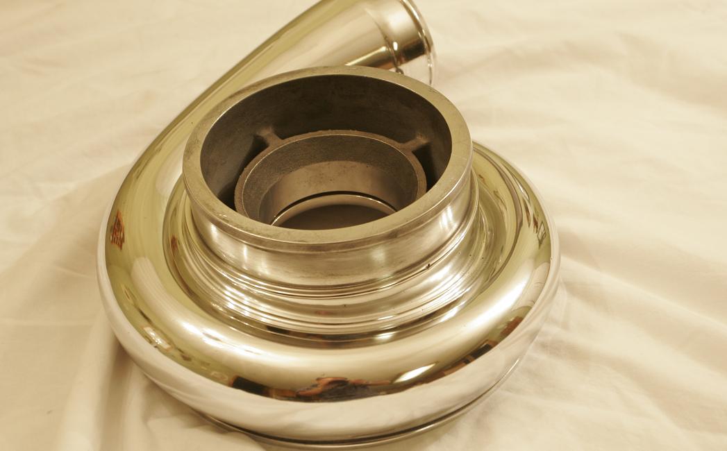 CHROME-LIKE POLISHED ALUMINUM TURBO HOUSING