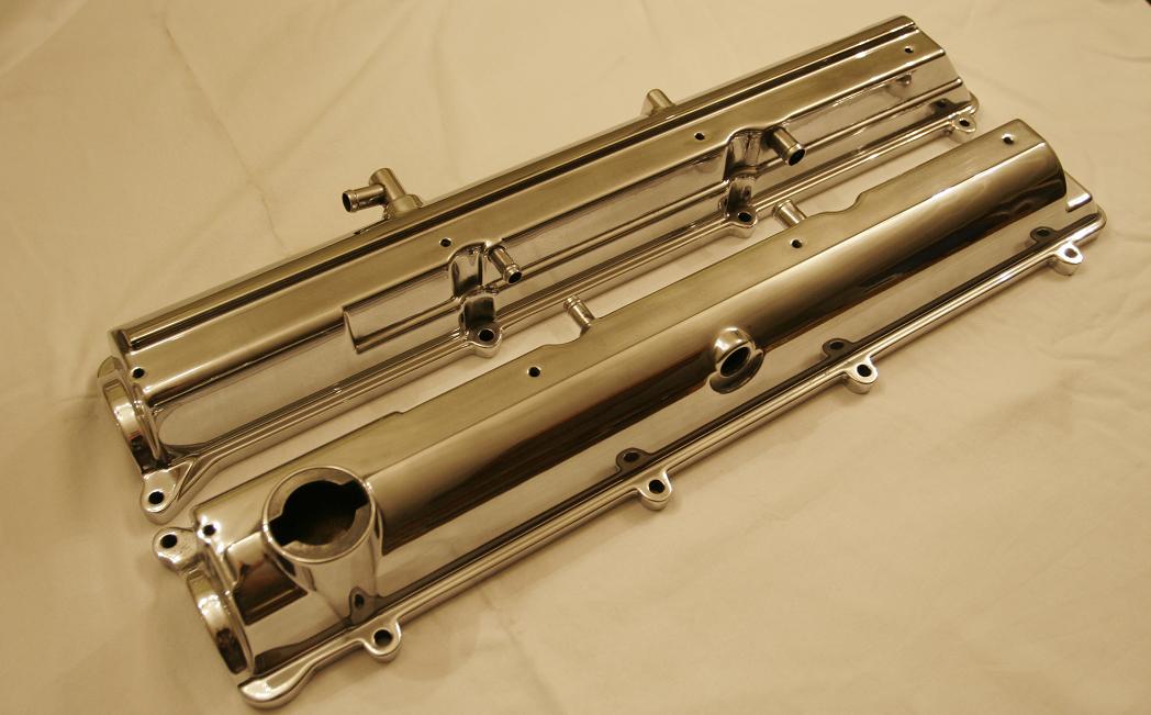 CHROME-LIKE POLISHED ALUMINUM VALVE COVERS