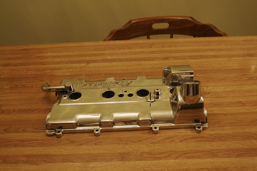 Toyota Valve Cover AFTER Metal Polishing & Buffing Services