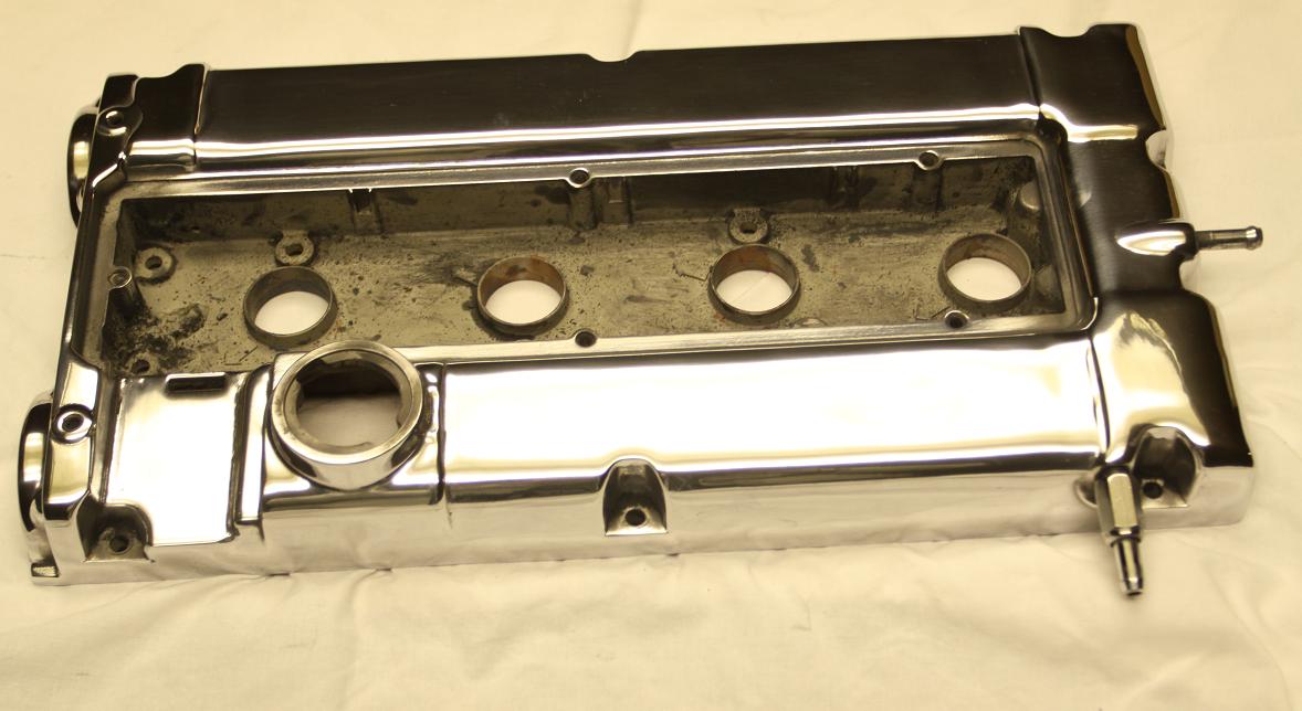4 Cylinder Valve Cover AFTER Chrome-Like Metal Polishing & Buffing Services