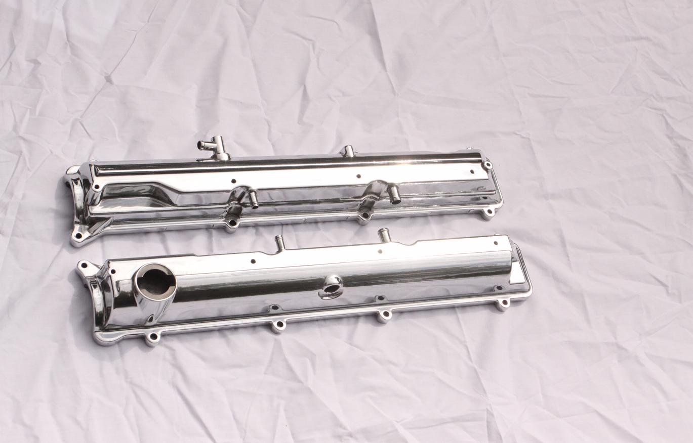 Toyota Supra Aluminum Valve Covers AFTER Chrome - Like Metal Polishing and Buffing Services