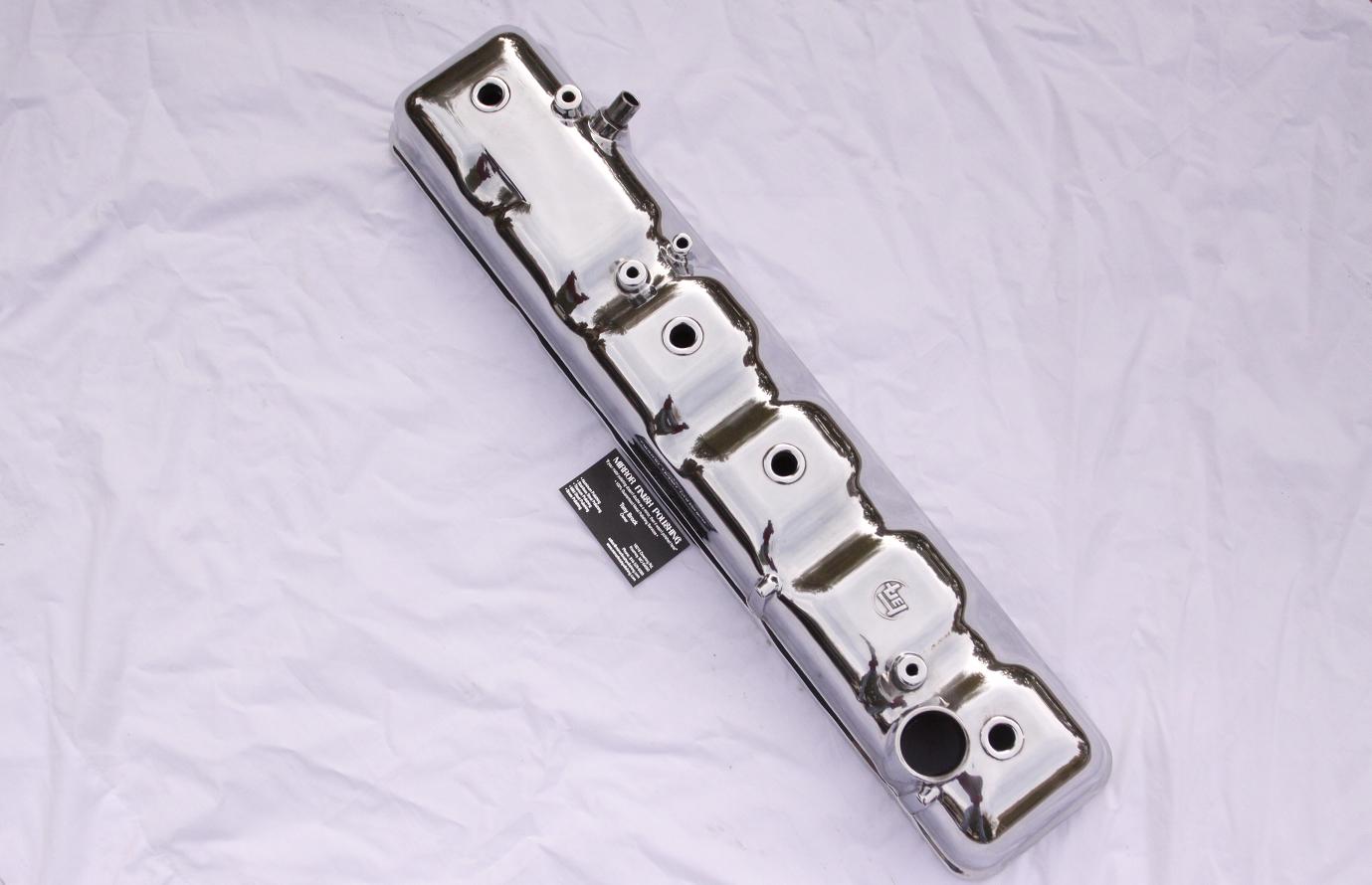 Toyota Landcruiser Aluminum Valve Cover AFTER Chrome - Like Aluminum Metal Polishing and Buffing Services