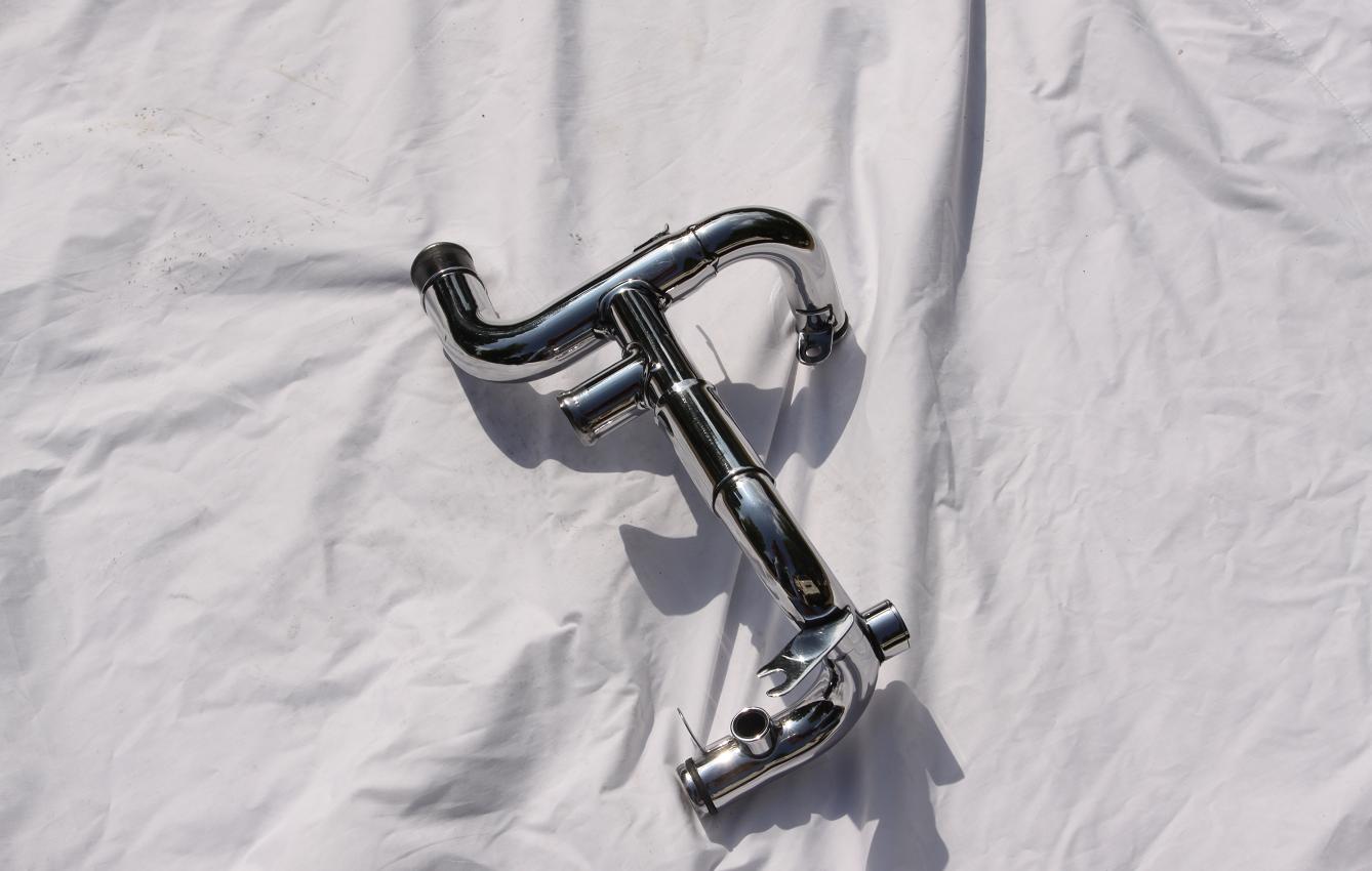 Ford Mustang Cobra Crossover Piping AFTER Chrome - Like Metal Polishing Services