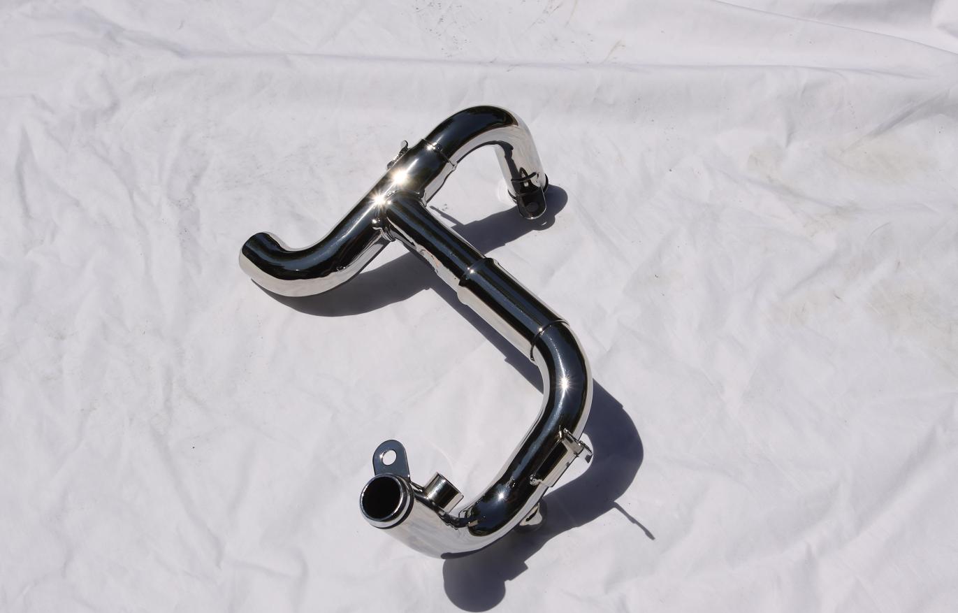 Ford Mustang Cobra Crossover Piping AFTER Chrome - Like Metal Polishing, Buffing and Welding Services
