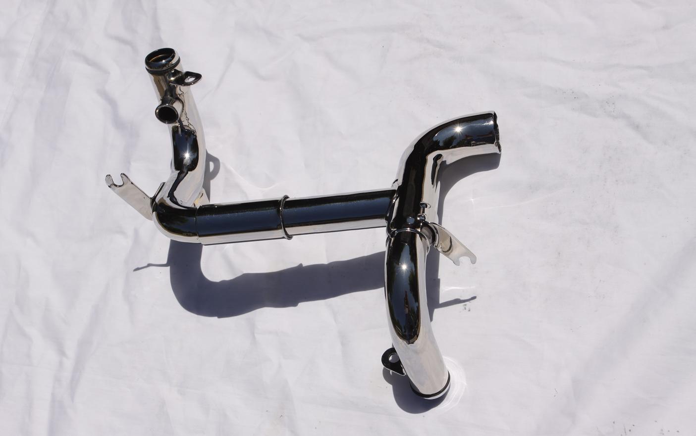 Ford Mustang Cobra Crossover Piping AFTER Chrome - Like Metal Polishing, Buffing and Welding Services