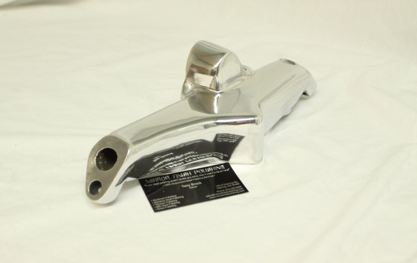 Pointiac Aluminum Crossover Pipe AFTER Chrome - Like Aluminum Metal Polishing and Buffing Services