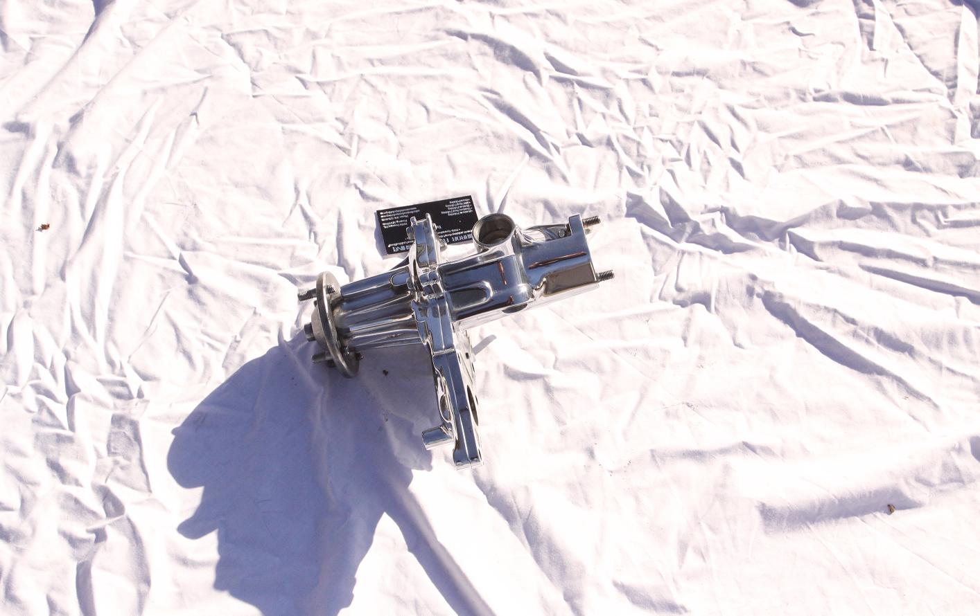 Toyota Supra Water Pump AFTER Chrome - Like Aluminum Metal Polishing and Buffing Services