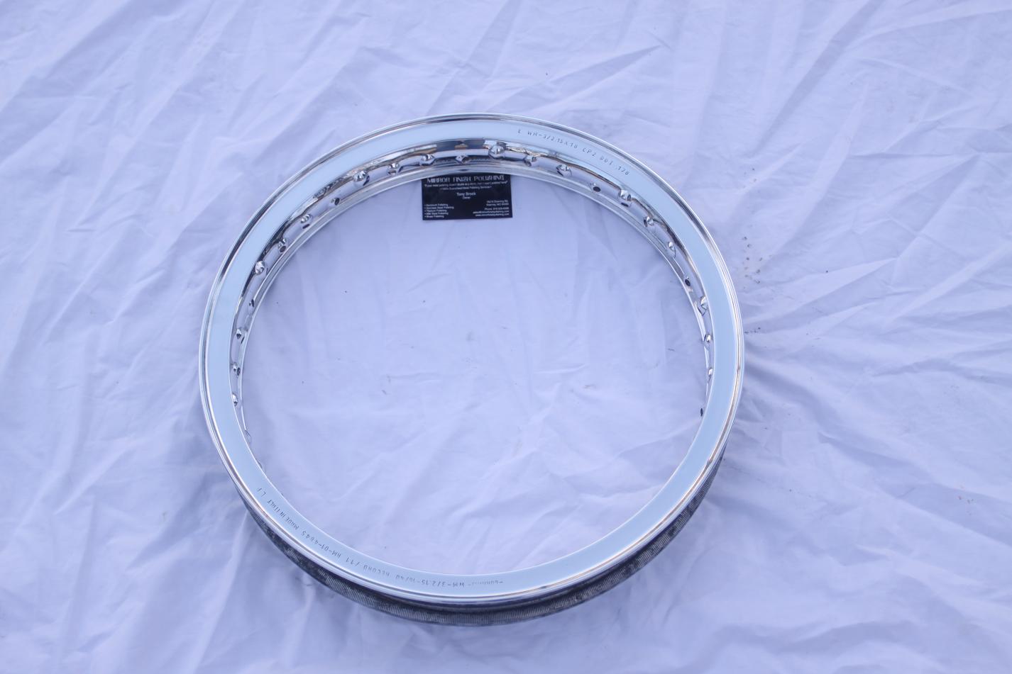 Motorcycle Wheel AFTER Chrome - Like Metal Polishing and Buffing Services