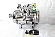 Aluminum V8 AC Compressor AFTER Chrome-Like Metal Polishing and Buffing Services / Restoration Services 