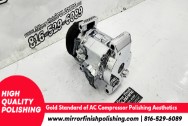 Aluminum AC Compressor AFTER Chrome-Like Polishing | AC Compressor Polishing | Aluminum Polishing Services