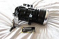 Ford Mustang Aluminum V8 AC Compressor BEFORE Chrome-Like Metal Polishing and Buffing Services / Restoration Services 