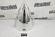 Aluminum Airplane Spinner AFTER Chrome-Like Metal Polishing and Buffing Services / Restoration Services - Aluminum Polishing - Airplane Polishing 