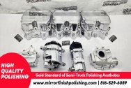 Peterbilt 379 Semi-Truck Caterpillar 6NZ Aluminum Alternator AFTER Chrome-Like Metal Polishing and Buffing Services / Restoration Services | Alternator Polishing Services
