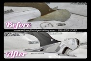 Carver Yacht / Boat Steel Anchor BEFORE/AFTER Chrome -Like Polishing and Buffing Services plus Steel Finishing Services